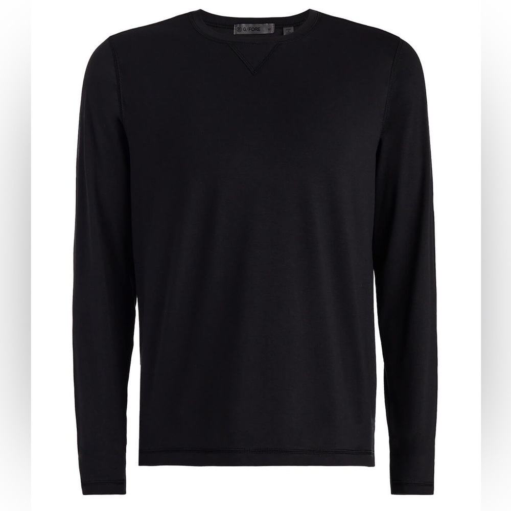G/FORE Men's Onyx Luxe Crewneck Mid Layer